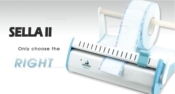 Dentallaborger&auml;te-Dichtungs-Maschine Autoklavensterilisation Sealer Beep-Alarm Sella II